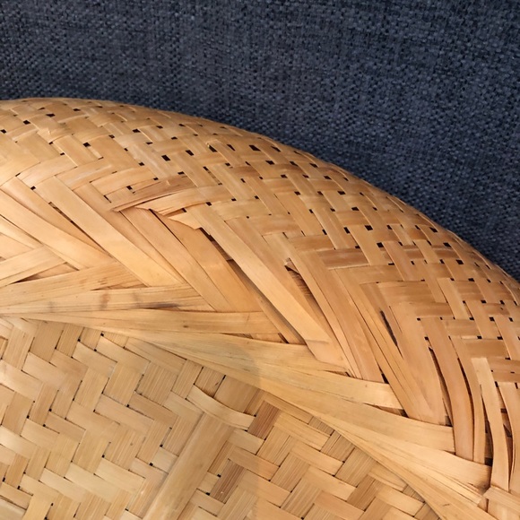 BAMBU Double Wall oval Nesting BASKETS - Set of 3 Large 16 x 12 x 3.5” FARMHOUSE - Picture 12 of 16